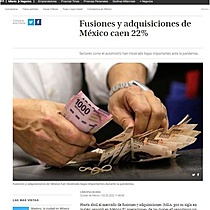 Fusiones y adquisiciones de Mxico caen 22%